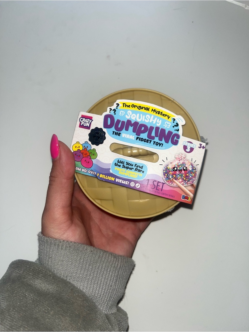 Squishy Dumpling Viral Fidget Toy - Beige
